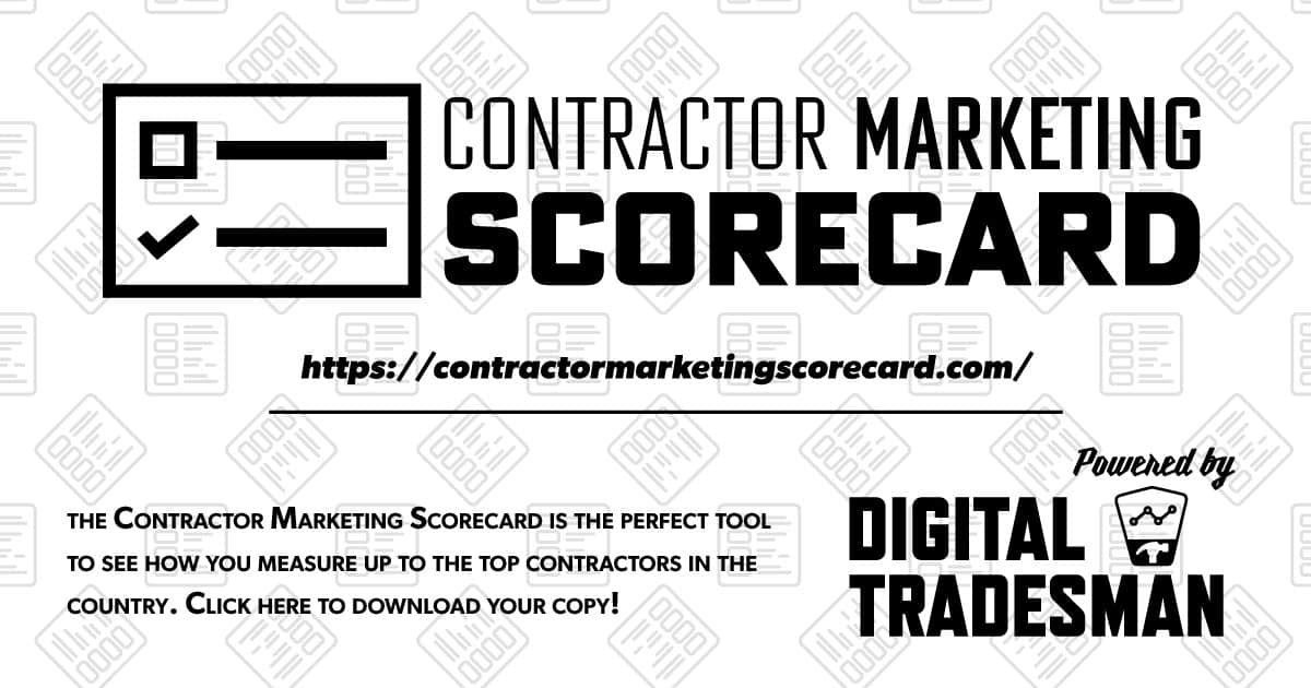 Contractor Marketing Scorecard